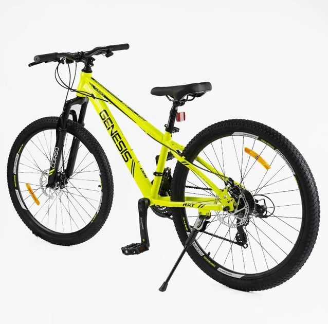 Спортивный велосипед 26 дюймов Corso «Genesis» T-26430 рама 13" Saiguan 21 скорость желтый - Фото 2 Спортивный велосипед 26 дюймов Corso «Genesis» T-26430 рама 13" Saiguan 21 скорость желтый - изображение 2