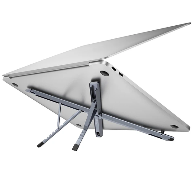 Металлическая подставка для ноутбука Hoco HD9, 15.6" metal gray - Фото 6 Металлическая подставка для ноутбука Hoco HD9, 15.6" metal gray - изображение 6