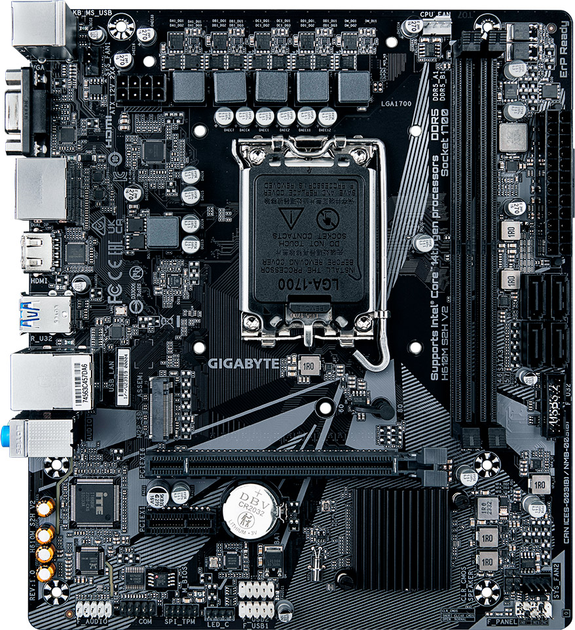 Материнская плата Gigabyte H610M S2H V2 (s1700, Intel H610, PCI-Ex16) - изображение 1