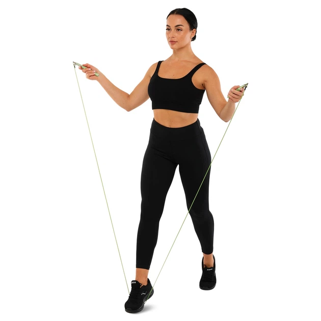 Скакалка скоростная кроссфит с подшипником и стальным тросом LiveUp Speed Jump Rope 8283 длина 3м Green - Фото 8 Скакалка скоростная кроссфит с подшипником и стальным тросом LiveUp Speed Jump Rope 8283 длина 3м Green - изображение 8