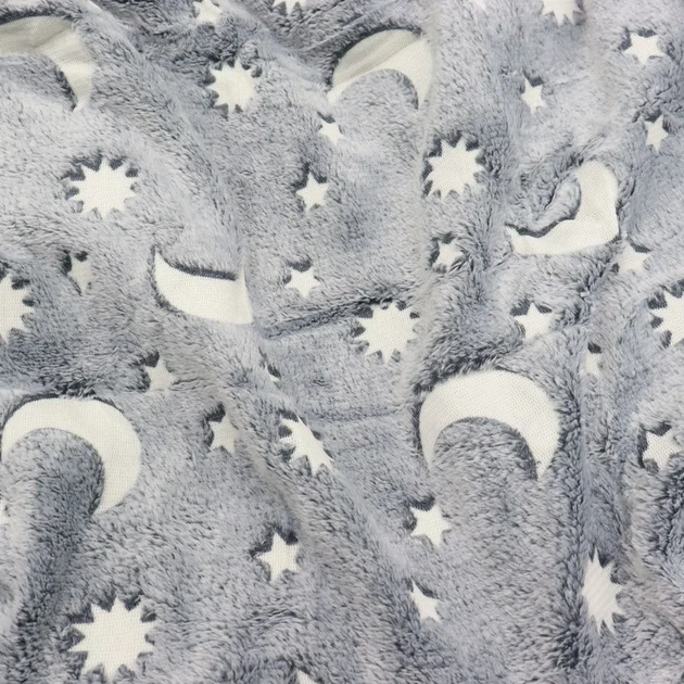 Світний теплий і ніжний плед для дітей і підлітків 100x150 Magic Blanket Сірий - Фото 10 Світний теплий і ніжний плед для дітей і підлітків 100x150 Magic Blanket Сірий - зображення 10
