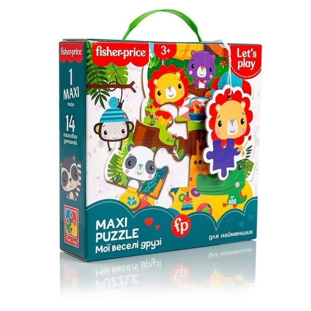 Максі пазли Fisher-Price. Мої веселі друзі» 15шт. (VT1711-10) - Фото 1 Максі пазли Fisher-Price. Мої веселі друзі» 15шт. (VT1711-10) - зображення 1