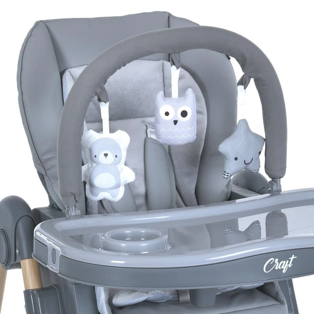 Стульчик для кормления CRAFT ME 1115-W Gray, до 15 кг - изображение 9