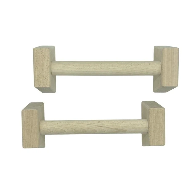 Паралети, упори для віджимання дерев'яні Wood Gym Push Up NE-WD-40 із бука 40 см 2 шт - зображення 3