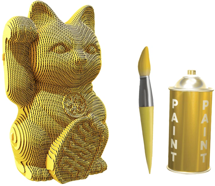 3D пазл-конструктор Cartonic 3D Puzzle Lucky cat Картонный (CARTLUCK) - Фото 8 3D пазл-конструктор Cartonic 3D Puzzle Lucky cat Картонный (CARTLUCK) - изображение 8