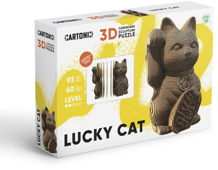 3D пазл-конструктор Cartonic 3D Puzzle Lucky cat Картонный (CARTLUCK) - Фото 9 3D пазл-конструктор Cartonic 3D Puzzle Lucky cat Картонный (CARTLUCK) - изображение 9