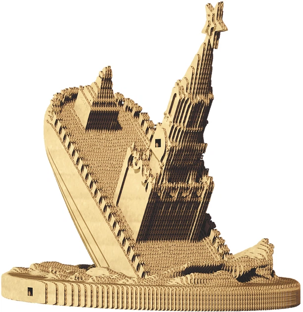 3D пазл-конструктор Cartonic 3D Puzzle The end of russian warship Русский военный корабль все… Картонный (CARTEND) - изображение 2