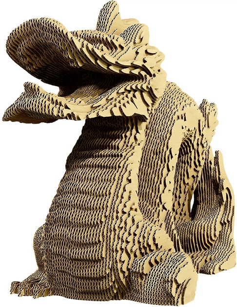 3D пазл-конструктор Cartonic 3D Puzzle Dragon Картонный (CARTDRA) - изображение 2