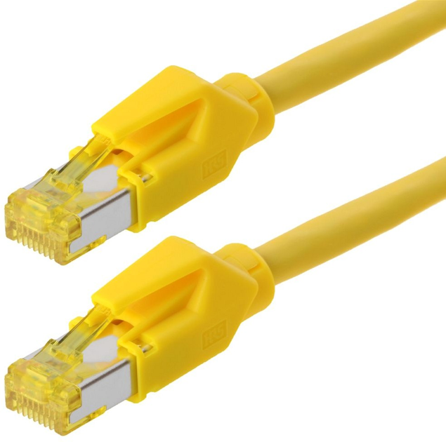 Патч-корд Draka S/FTP Cat 6a HQ TM31 (ISO/IEC) 5 m Yellow (4005938200726) - зображення 1