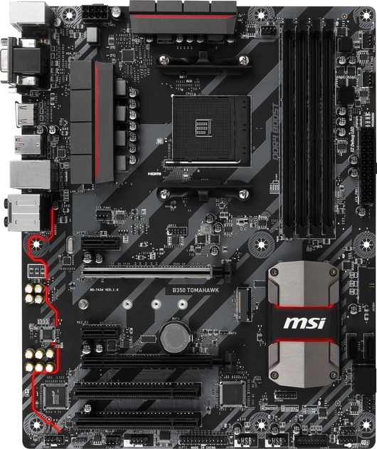 Материнская плата MSI B350 Tomahawk (sAM4, AMD B350, PCI-Ex16