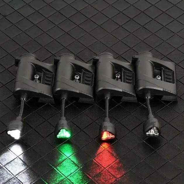 Тактичний Ліхтар на шолом з червоним світлом Night Evolution Charge Mpls чорний - зображення 2