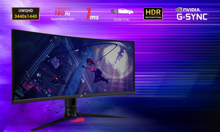 Монитор геймерский 34" 144Hz ASUS ROG STRIX XG349C Curved HDR изогнутый - изображение 8
