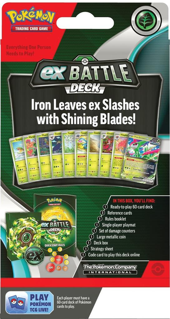 Набір Pokemon TCG: Battle Deck - Tapu Koko ex/Iron Leaves ex Bundle 6 шт (820650868764) - зображення 7