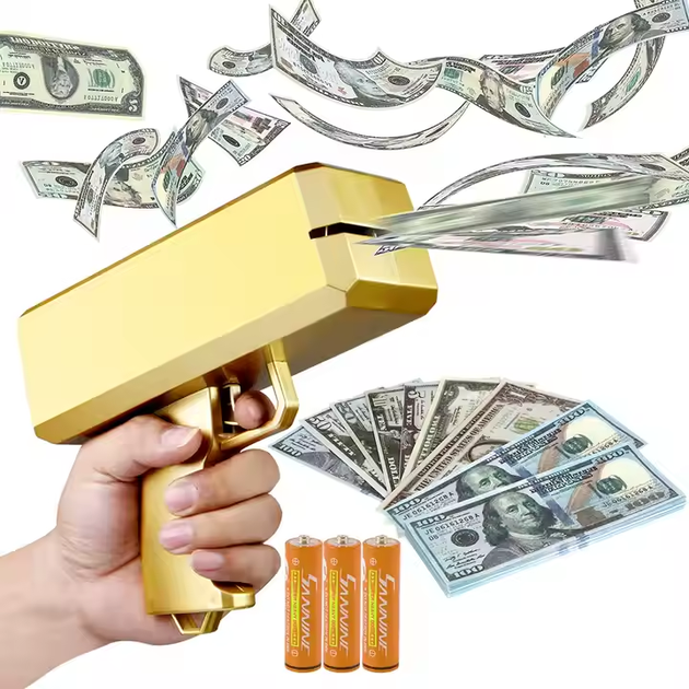 Пістолет для грошей SUPREME Money Gun золотий ABC - изображение 2