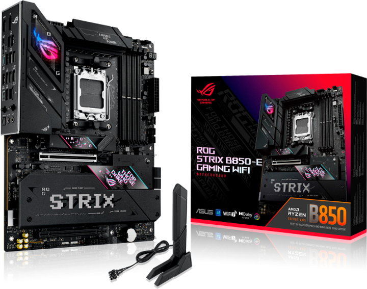 Материнська плата Asus ROG Strix B850-E Gaming Wi-Fi (sAM5, AMD B850, PCI-Ex16) - зображення 10