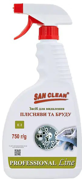 Photos - Bathroom / Toilet Cleaner SAN Засіб  Clean Prof Line для видалення плісняви та бруду 750 г  