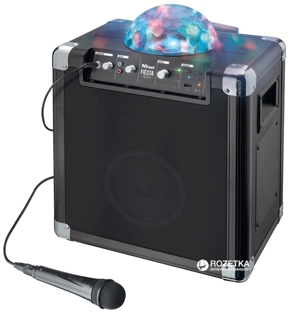 Акустична система Trust Urban Fiesta Disco Wireless Bluetooth Speaker Black (TR21405) - Фото 1 Акустична система Trust Urban Fiesta Disco Wireless Bluetooth Speaker Black (TR21405) - зображення 1