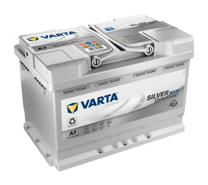 Автомобильный аккумулятор Varta Silver Dynamic AGM 70А Ев (-/+) A7 (E39 ...