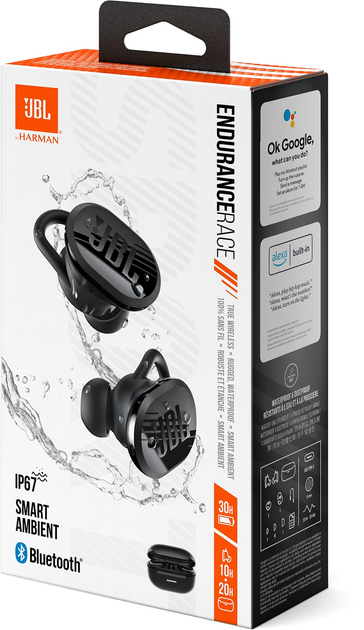 Навушники JBL Endurance Race Black (JBLENDURRACEBTBLK) - зображення 3