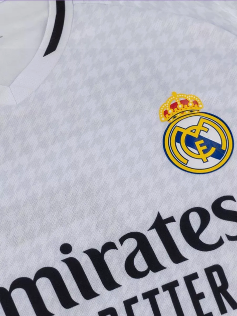 Дитяча лонгслив футбольна формаMbappe (Мбапе) 9 Real Madrid 24/25, розмір 28 ( зріст 145–160 см.), біла - Фото 3 Дитяча лонгслив футбольна формаMbappe (Мбапе) 9 Real Madrid 24/25, розмір 28 ( зріст 145–160 см.), біла - изображение 3