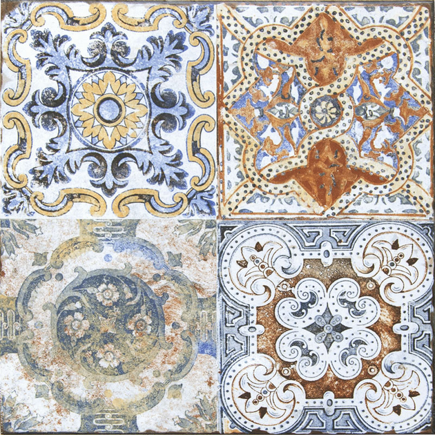 Кафель Plaza Kendos Decor Marfil белый 450x450 (097409) – низкие цены ...