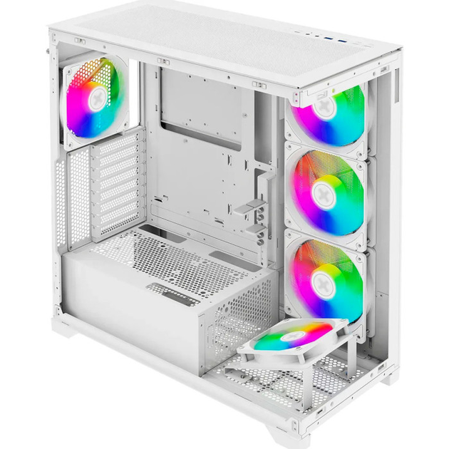 Корпус Xilence XILENT GLEAM ARGB/без БЖ/4+1FANS/ATX/WHITE (XG271_X818.W.ARGB) - зображення 2