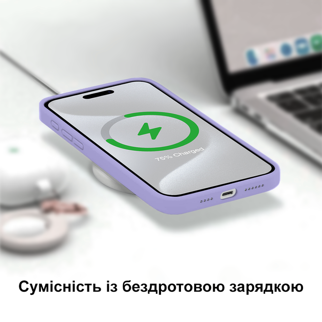 Чохол Silicone case Camera Protective Samsung Note 10 Plus (13) ліловий Lilac - зображення 8