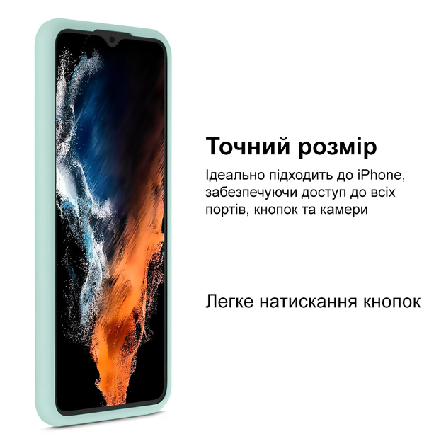 Чехол противоударный Silicone case защита камеры Kassel для Samsung M30S/M21 (02) бирюза Sea blue - изображение 7