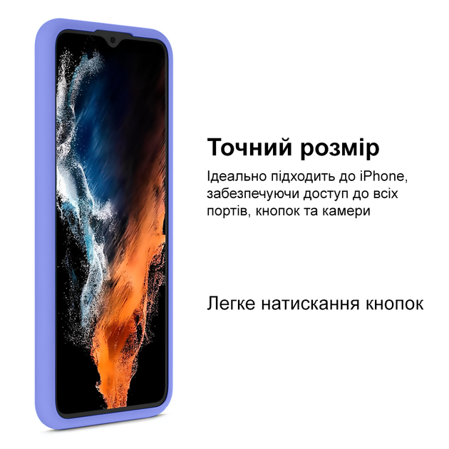 Чохол Silicone case Camera Protective Samsung Note 10 Plus (13) ліловий Lilac - зображення 7