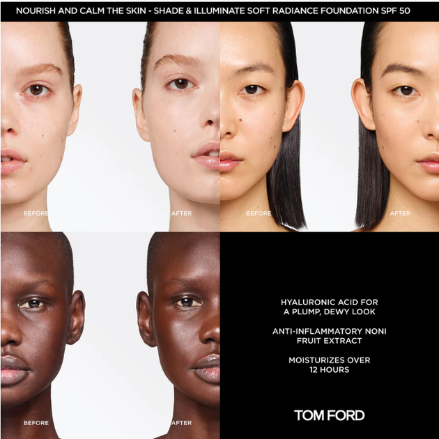 Тональна основа Tom Ford Shade And Illuminate SPF50 9.5 Warm Almond 30 мл (888066089111) - зображення 2