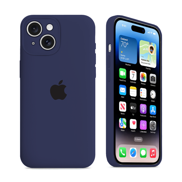 Чехол с защитой камеры Kassel Silicone Camera Protective для iPhone 15 ...