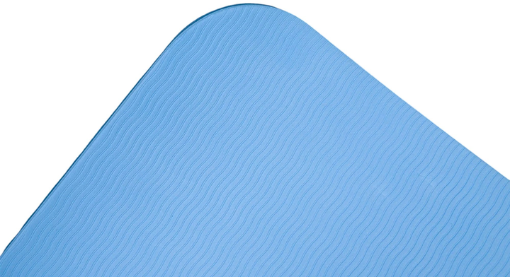 Килимок для йоги Trexo TPE 2 6 мм Blue (5904823002225) - зображення 4