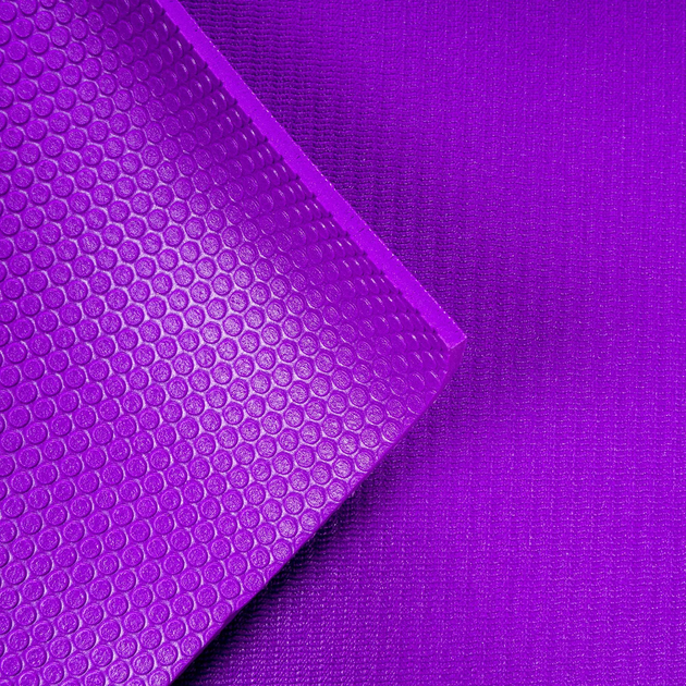 Килимок для йоги Trexo YM-P01F 6 мм Purple (5904823002300) - зображення 4