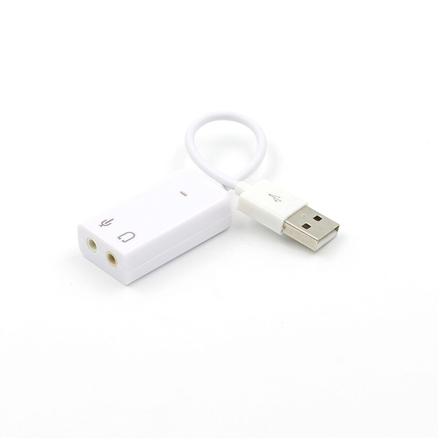 Контроллер USB звуковая карта 5.1 3D звук Voltronic 16 бит 44.1 кГц Plug & Play USB 2.0 для ПК и ноутбуков - изображение 1