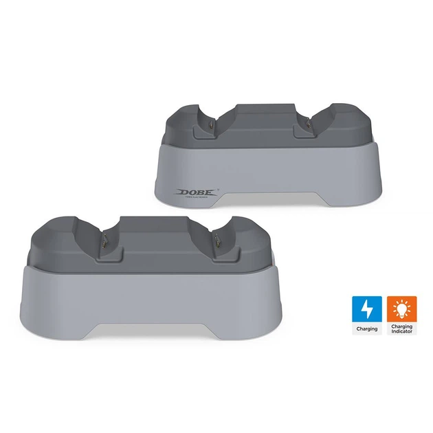 Зарядная станция Dobe TP5-1501X (30th Anniversary Limited Edition) для геймпадов Sony DualSense / DualSense EDGE (PS5) c индикатором заряда - изображение 5