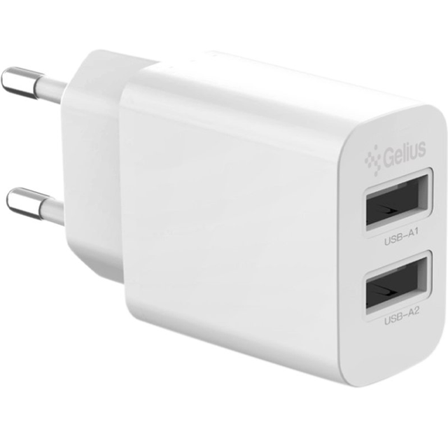 Сетевое зарядное устройство Gelius Simple GP-HC059 2USB/2.4A + кабель Type-C White - Фото 3 Сетевое зарядное устройство Gelius Simple GP-HC059 2USB/2.4A + кабель Type-C White - изображение 3