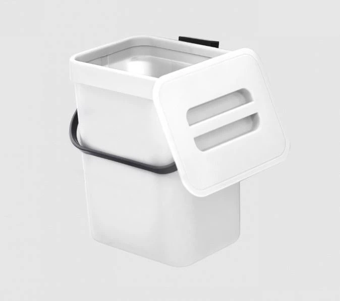 Ведро для мусора с крышкой MVM BIN-11 3L WHITE/ANTHRACITE - изображение 3