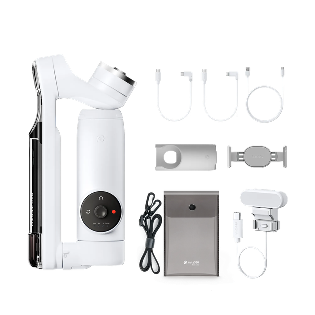 Стабілізатоор Insta360 Flow Creator Kit White - Фото 7 Стабілізатоор Insta360 Flow Creator Kit White - зображення 7