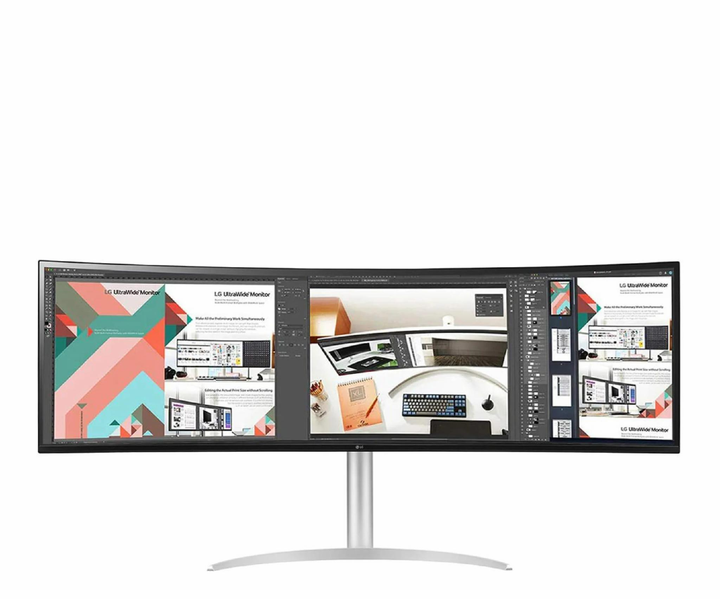 Монитор геймерский 49" 144Hz LG UltraWide 49WQ95C-W Dual безрамочный изогнутый - изображение 1