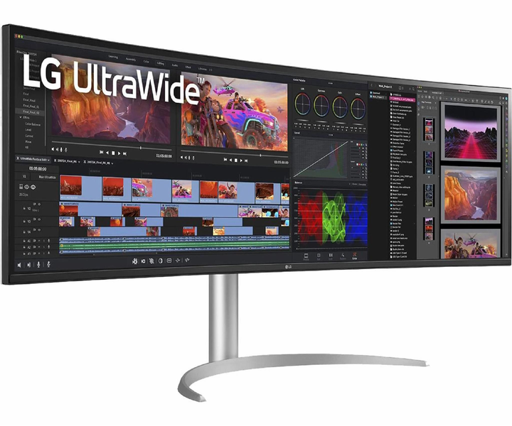 Монитор геймерский 49" 144Hz LG UltraWide 49WQ95C-W Dual безрамочный изогнутый - изображение 2