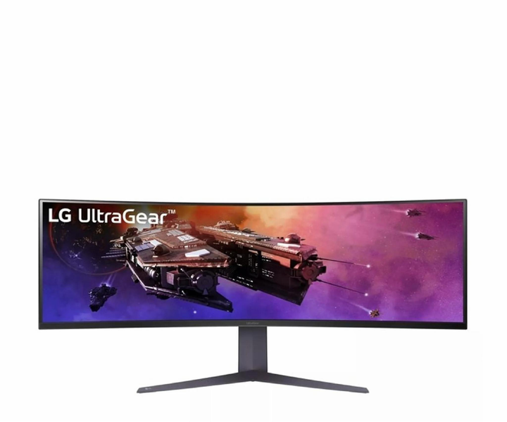 Монитор геймерский 44.5" 200Hz LG UltraGear 45GR75DC-B безрамочный изогнутый - изображение 1