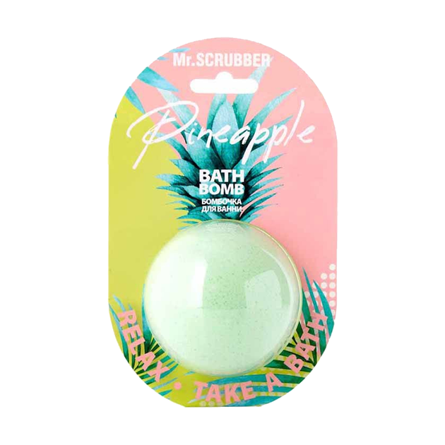 Бомбочка для ванни Mr.Scrubber Pineapple 200ml - Фото 1 Бомбочка для ванни Mr.Scrubber Pineapple 200ml - зображення 1