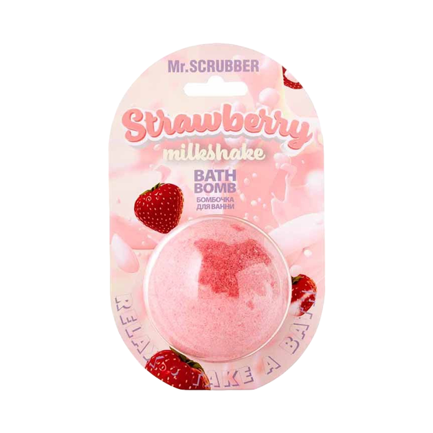 Бомбочка для ванни Mr.Scrubber Strawberry 200ml - Фото 1 Бомбочка для ванни Mr.Scrubber Strawberry 200ml - зображення 1