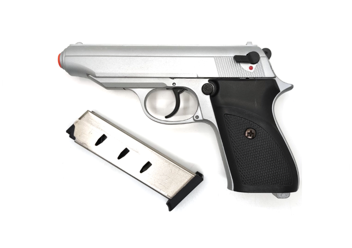 Стартовый пистолет SUR 2608 matte chrome (Walther PP) - изображение 5