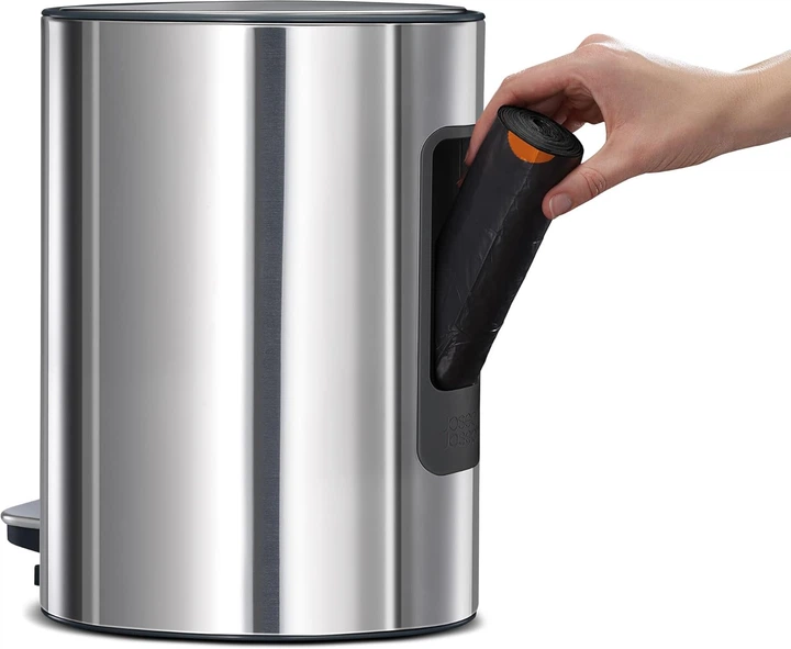 Контейнер для сміття з педаллю 5 л Joseph Joseph EasyStore Luxe 5L Pedal bin (S/Steel) 70596 - зображення 3