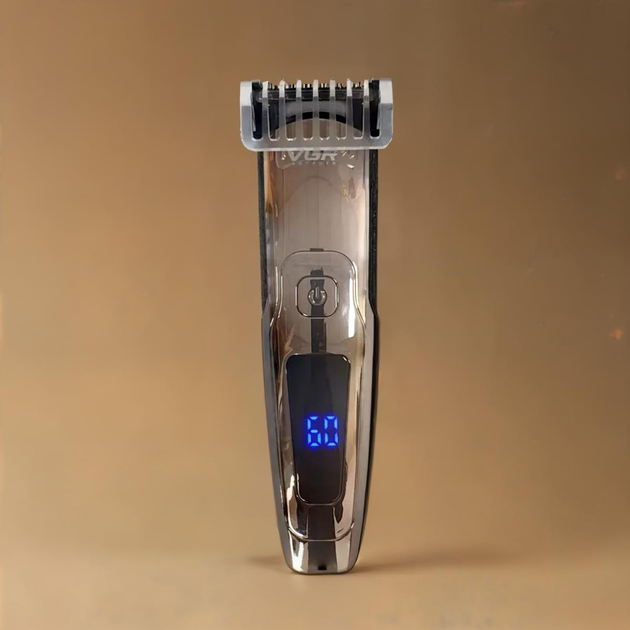 Водонепроникний триммер для стрижки VGR V-072 з регулювальною насадкою та дисплеєм G--072. - зображення 1