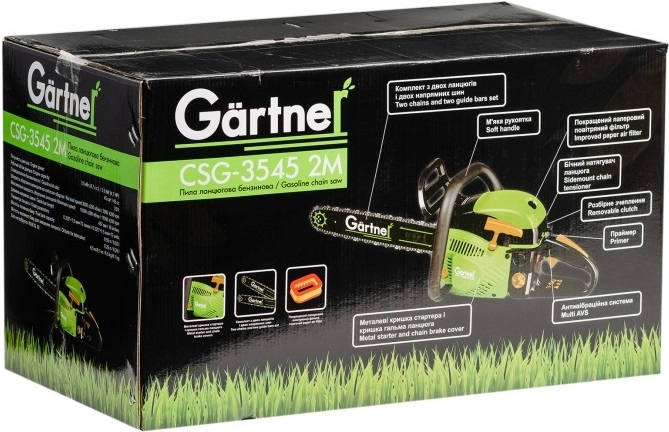 Пила цепная бензиновая Gartner CSG-3545 2M 45см 3.5кВт/4.7л.с. 45см3 6кг (847732) - Фото 6 Пила цепная бензиновая Gartner CSG-3545 2M 45см 3.5кВт/4.7л.с. 45см3 6кг (847732) - изображение 6