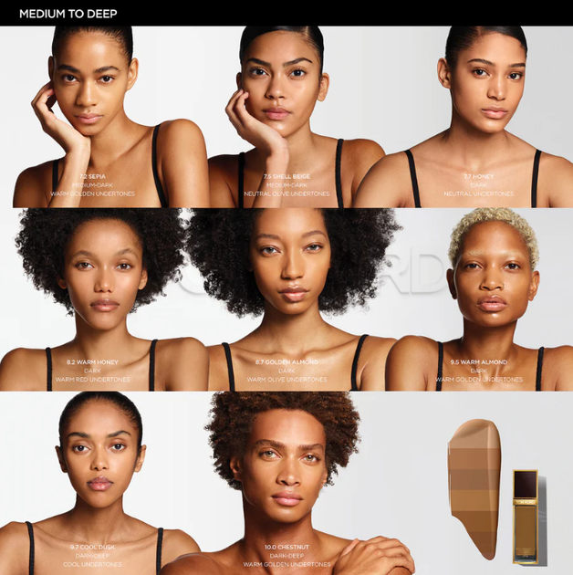 Тональна основа Tom Ford Shade And Illuminate SPF50 10.0 Chestnut 30 мл (888066096973) - зображення 4