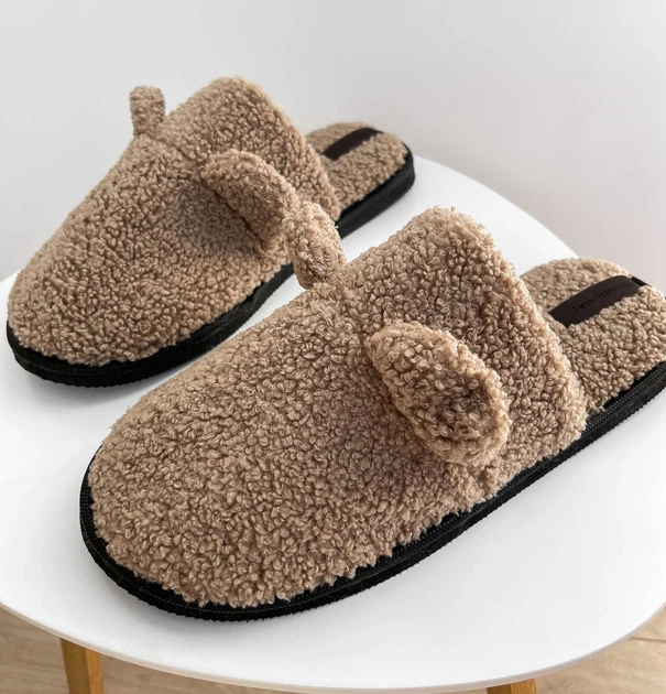Мужские домашние тапочки утепленные с закрытым носком с мехом Twins HS Teddi 44/45 Коричневые (4820182033766) - изображение 8