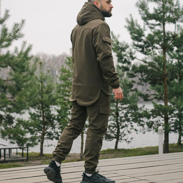 Костюм Intruder Softshell Куртка з капюшоном + Штани хакі розмір XL - зображення 2